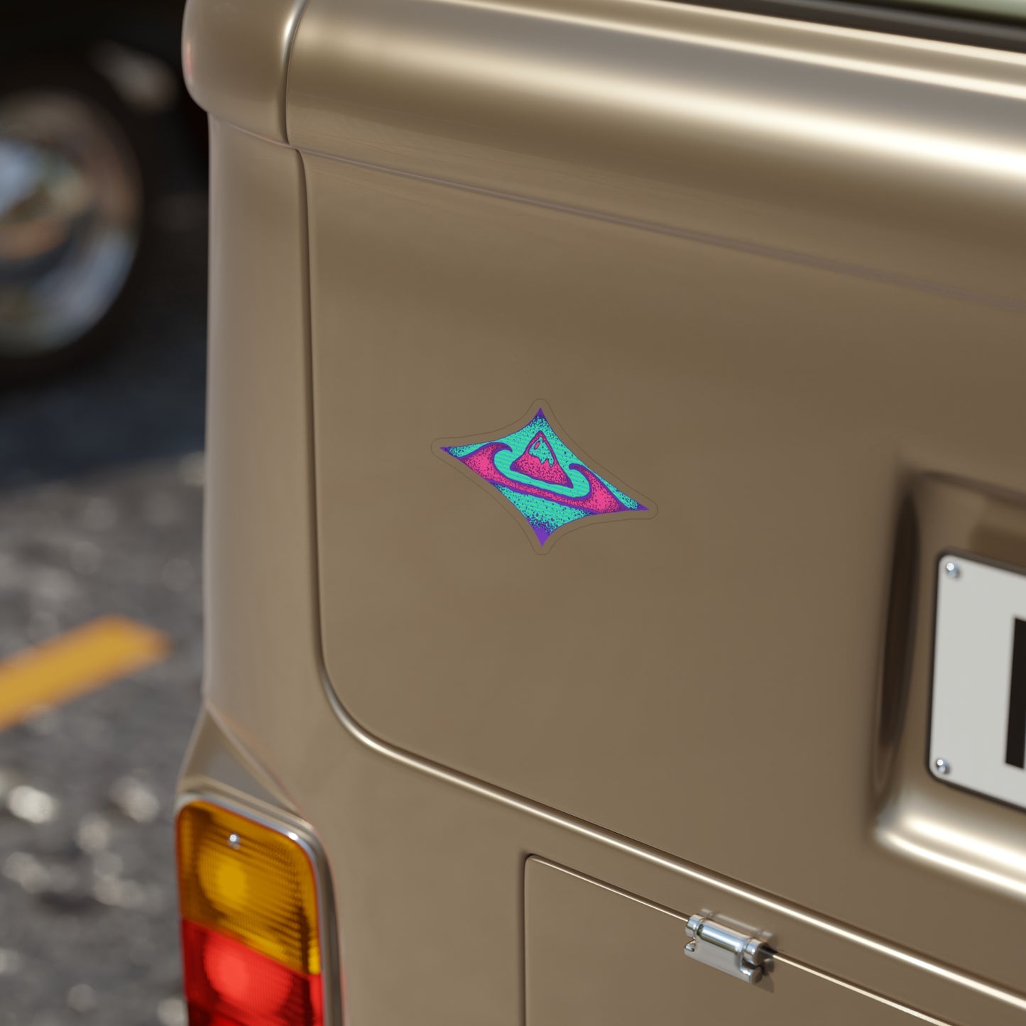 Transparent Outdoor Stickers, Die-Cut, 1pc
