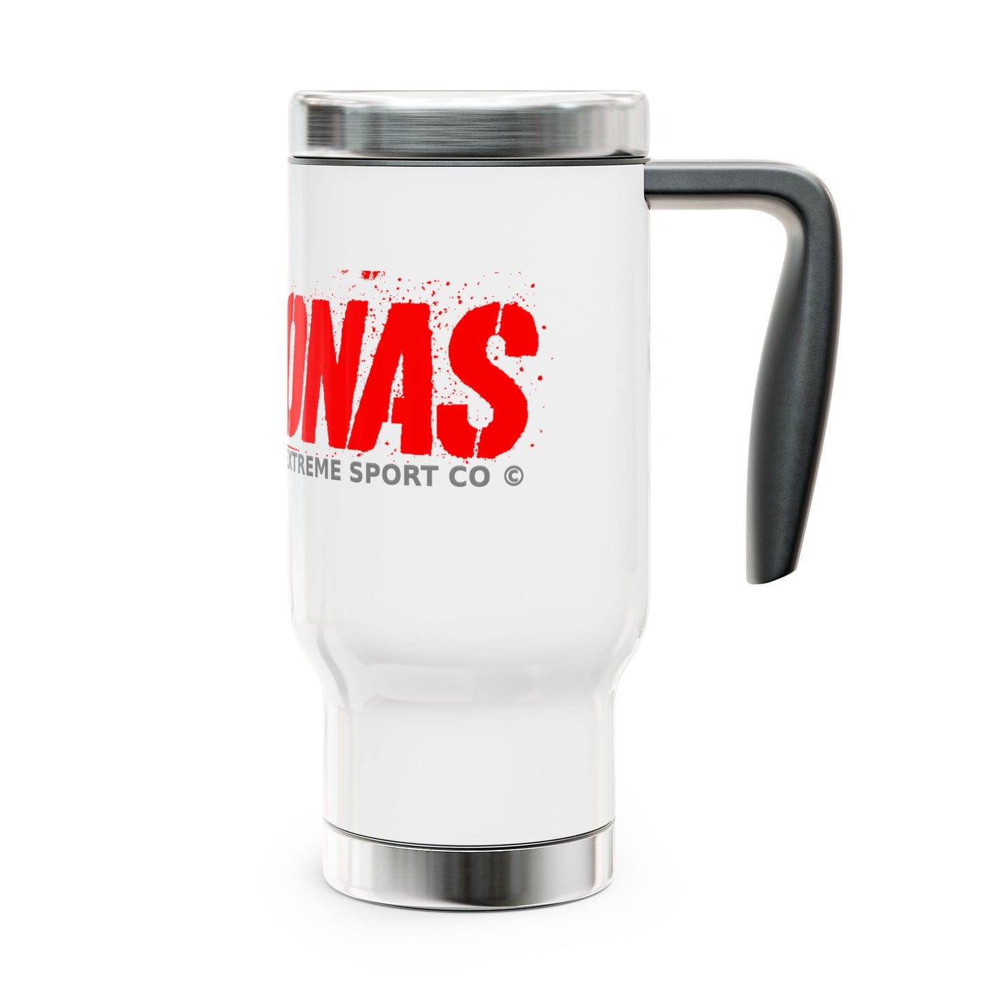 LAGOONA Stainless Steel Travel Mug - 14oz Durable Coffee Cup with Handle
