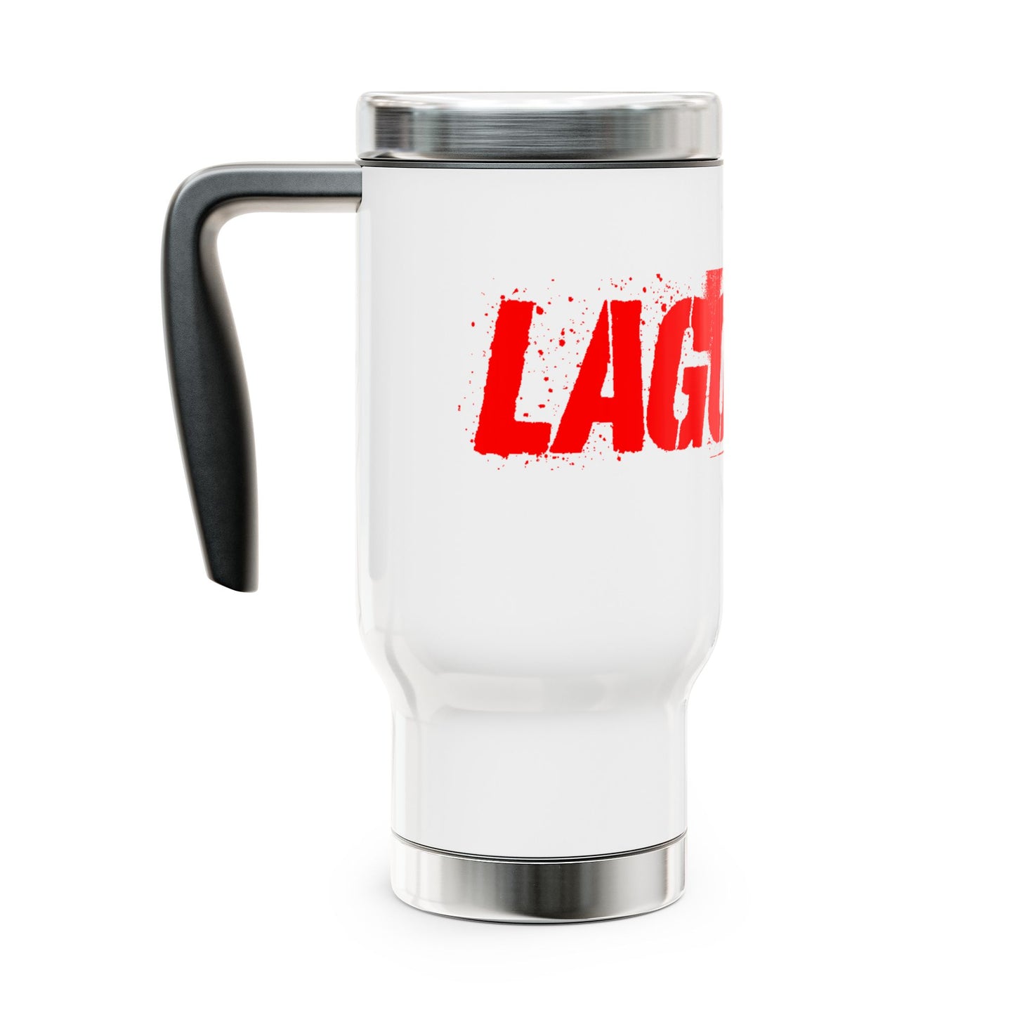 LAGOONA Stainless Steel Travel Mug - 14oz Durable Coffee Cup with Handle
