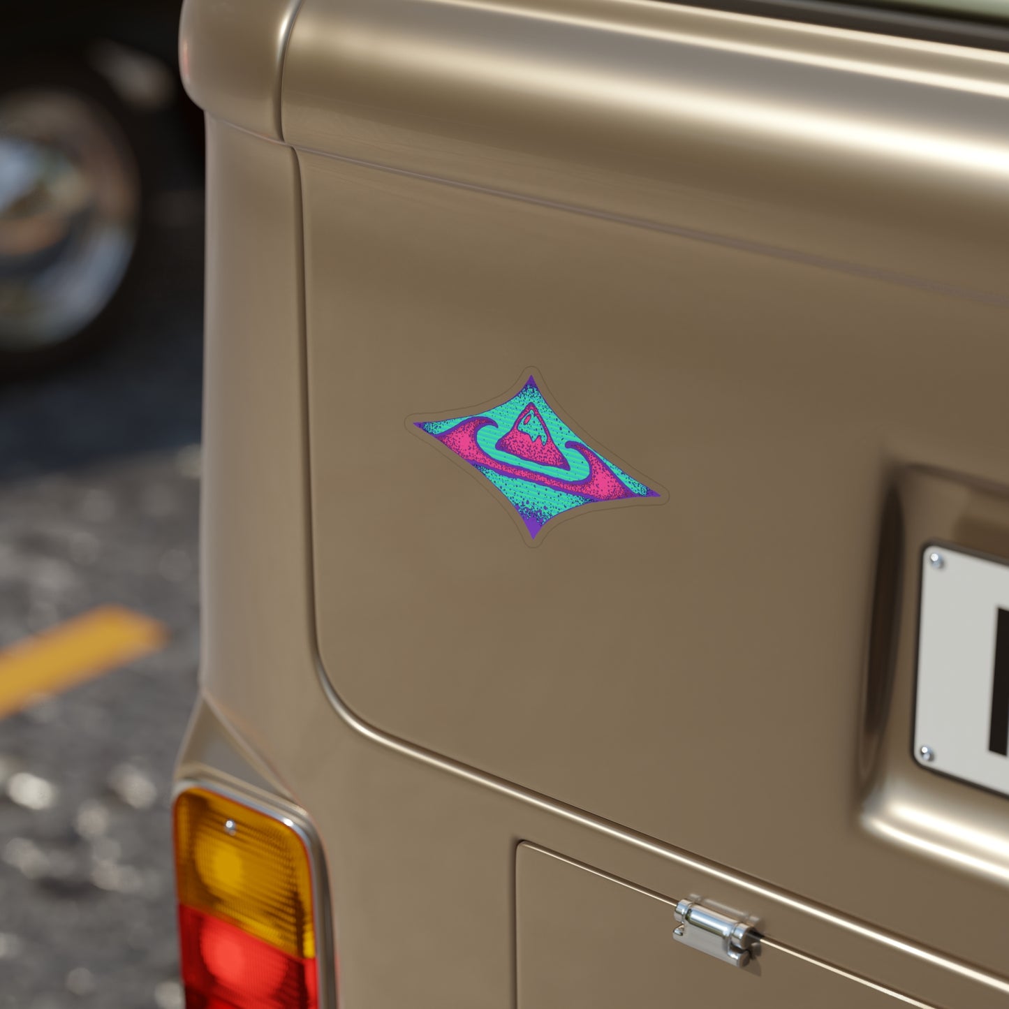 Transparent Outdoor Stickers, Die-Cut, 1pc