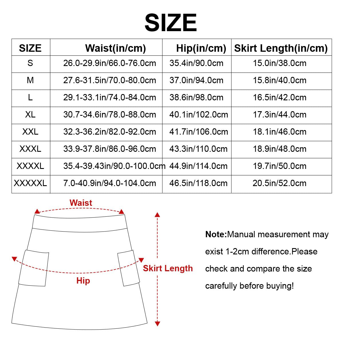 Women's Tennis Skort with Pockets