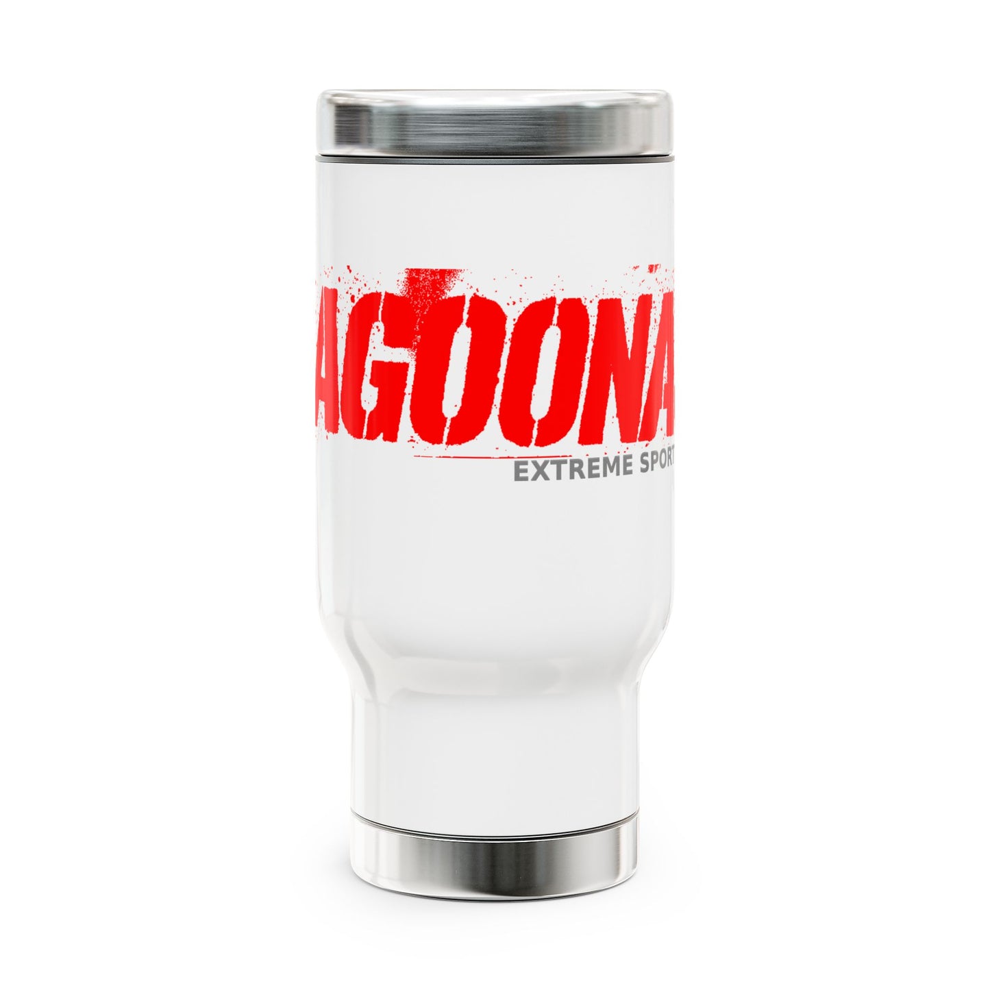 LAGOONA Stainless Steel Travel Mug - 14oz Durable Coffee Cup with Handle