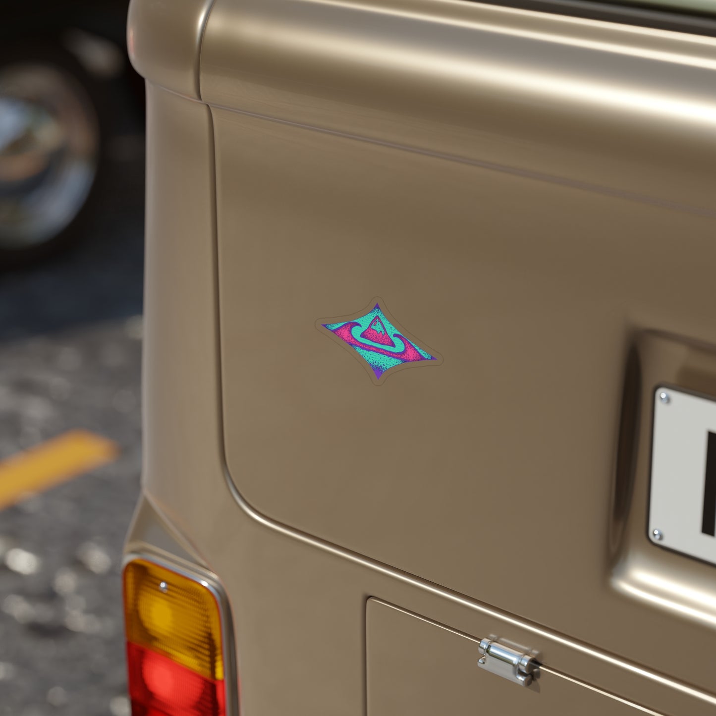 Transparent Outdoor Stickers, Die-Cut, 1pc
