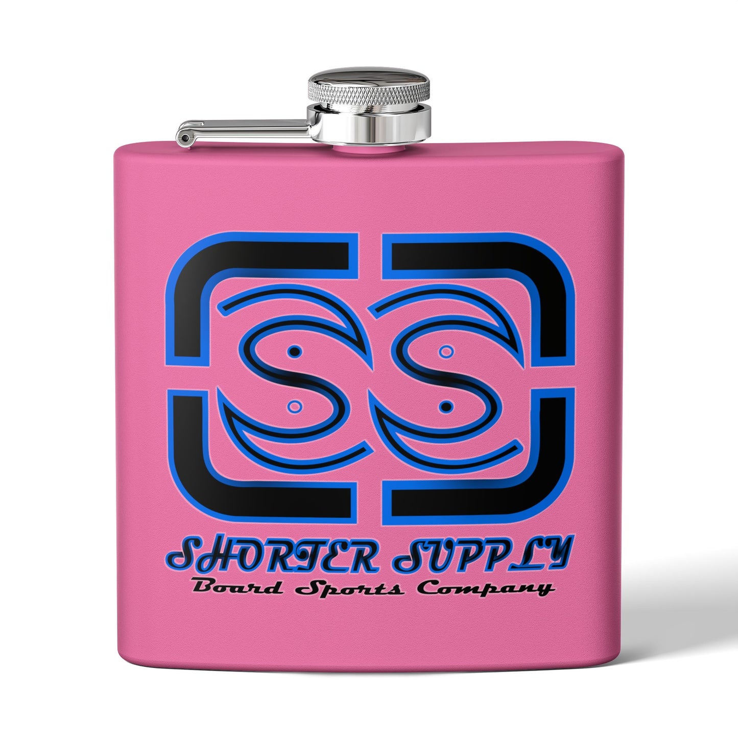 Stainless Steel Flask - Shorter Supply Design 6oz -Short Supply