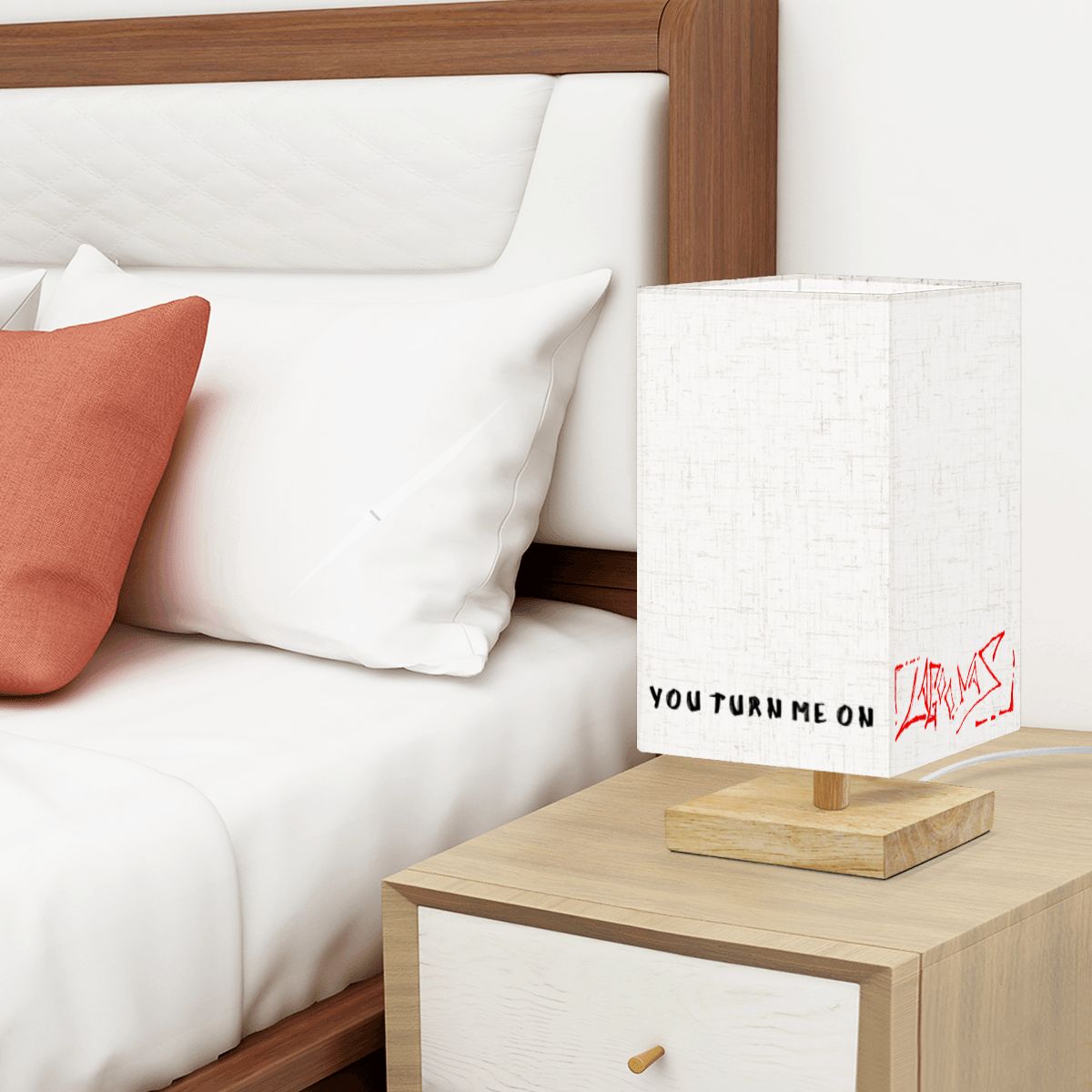 Square Table Lamp red lagoonas