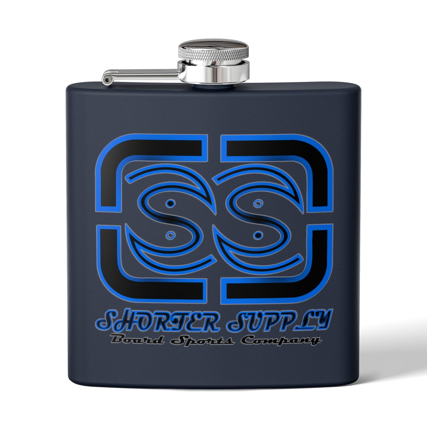 Stainless Steel Flask - Shorter Supply Design 6oz -Short Supply