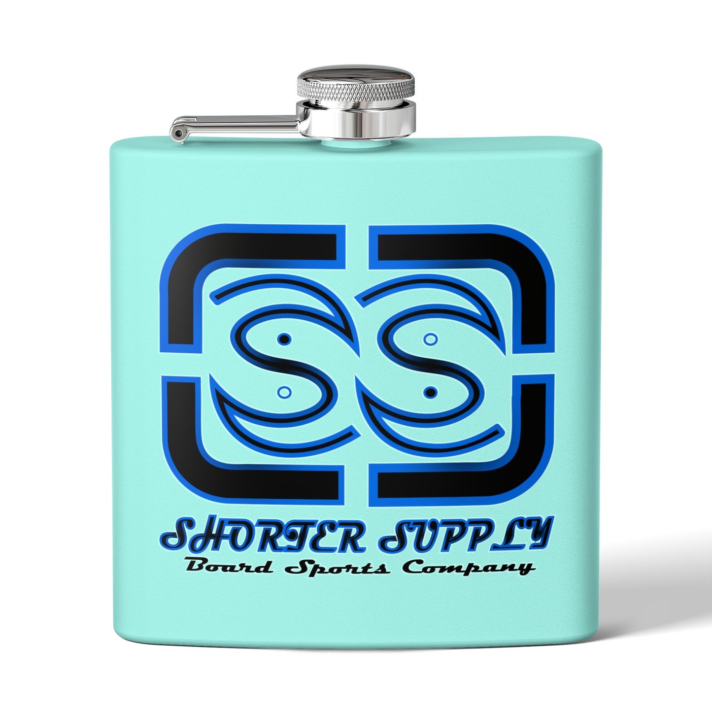 Stainless Steel Flask - Shorter Supply Design 6oz -Short Supply