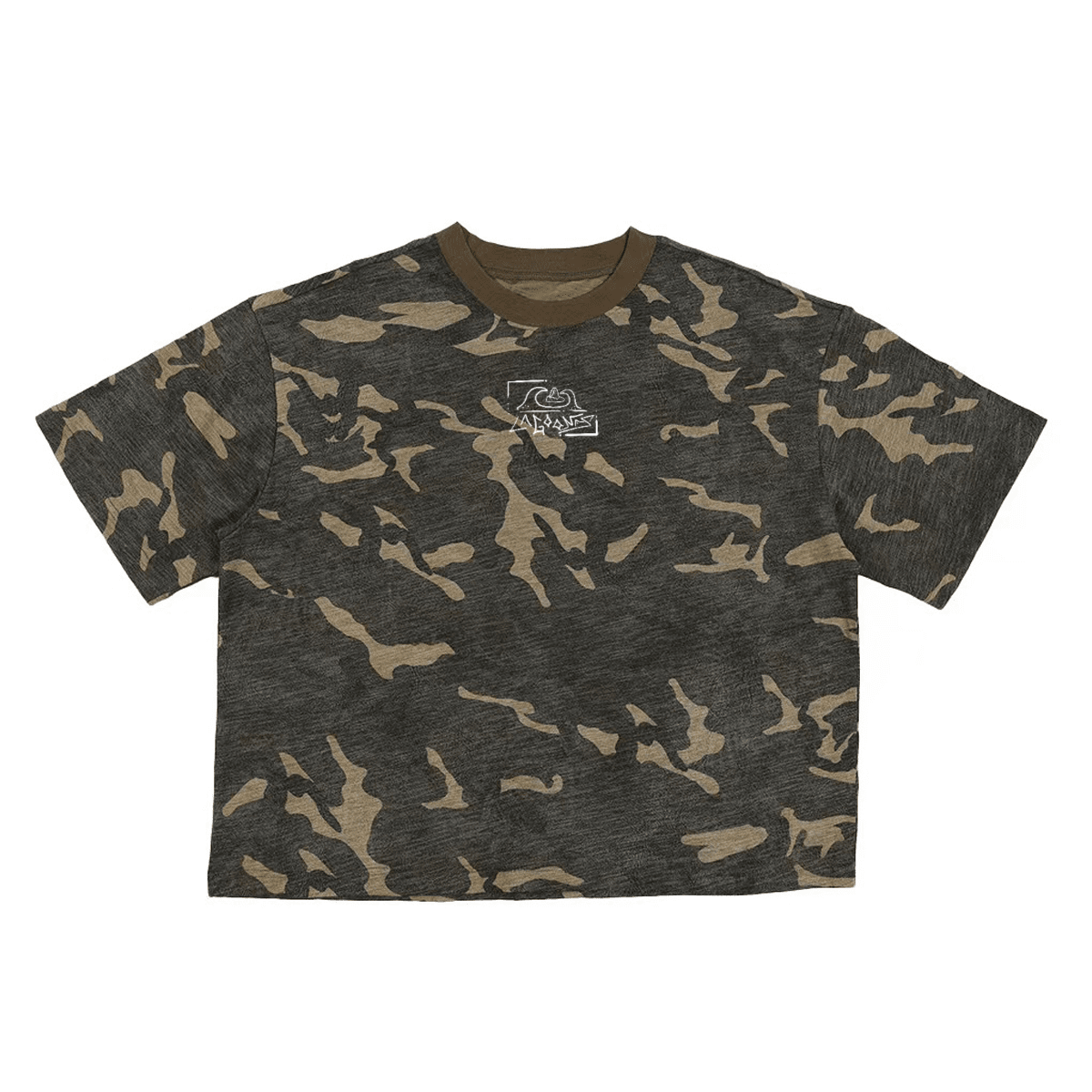 cropped camo t