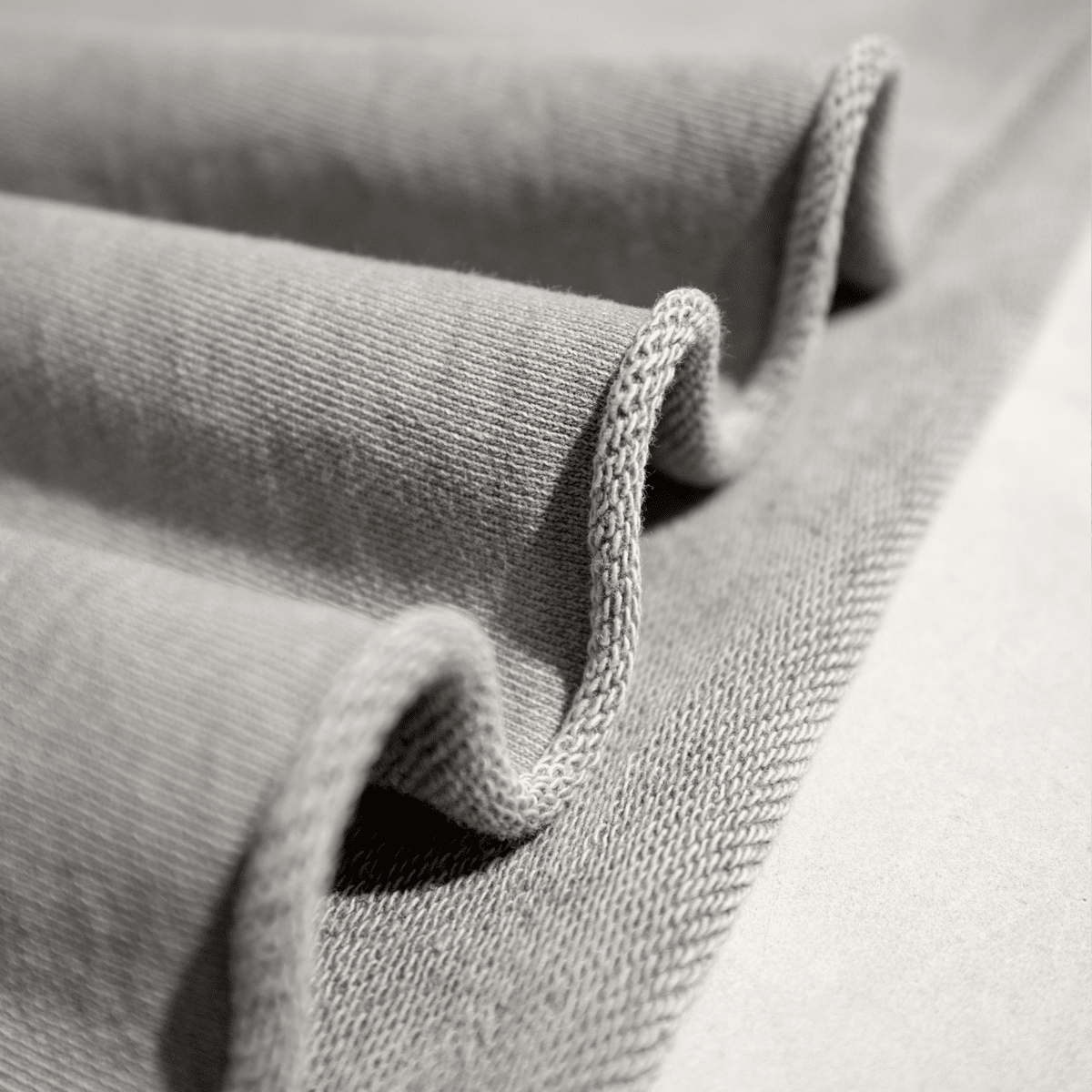 Washed Raw-Edge Cropped Crewneck SS（380GSM）