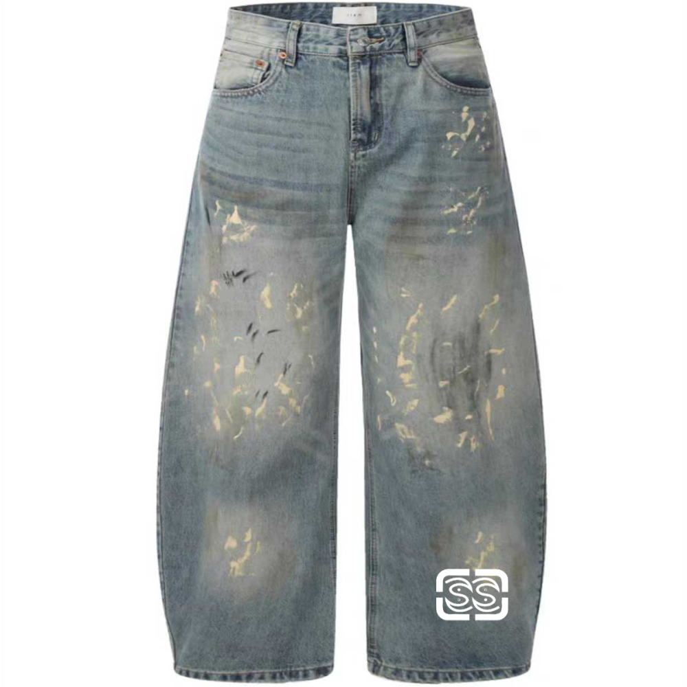 Hand-Painted LooseJeans