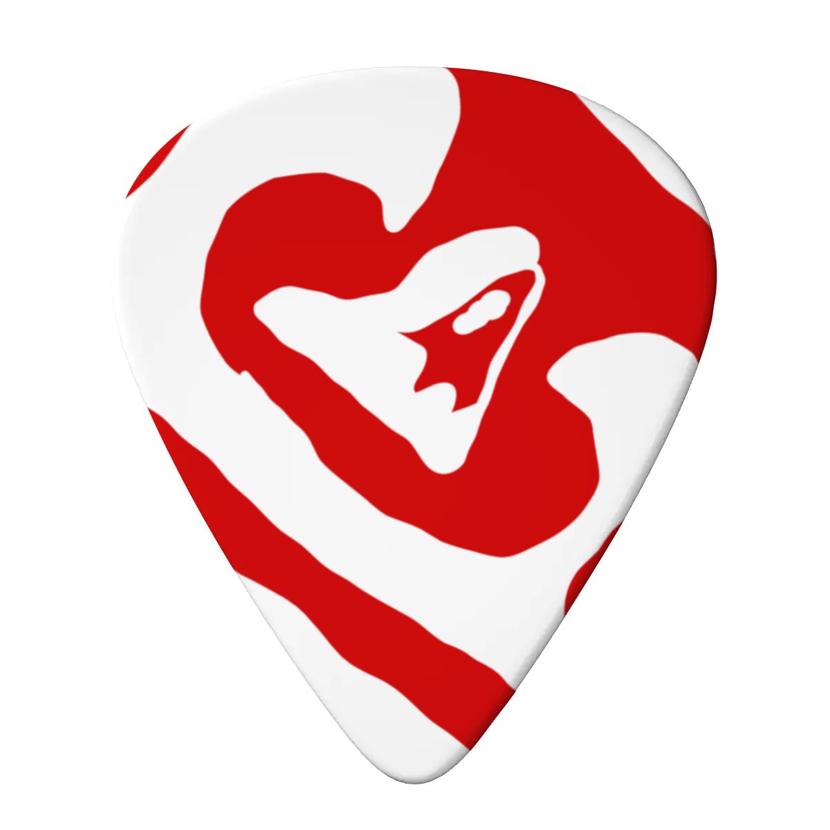Guitar Picks 6 pcs red white tm