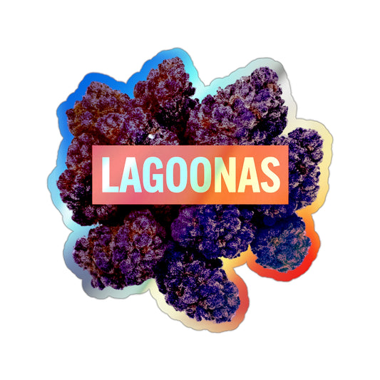 Holographic Die-Cut Stickers - 'LAGOONAS' -