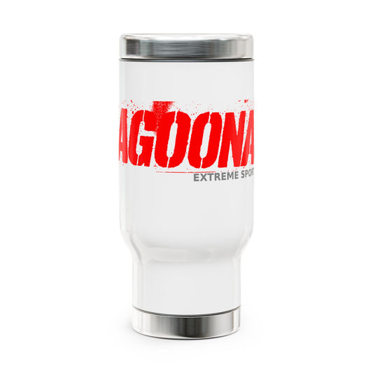 LAGOONA Stainless Steel Travel Mug - 14oz Durable Coffee Cup with Handle