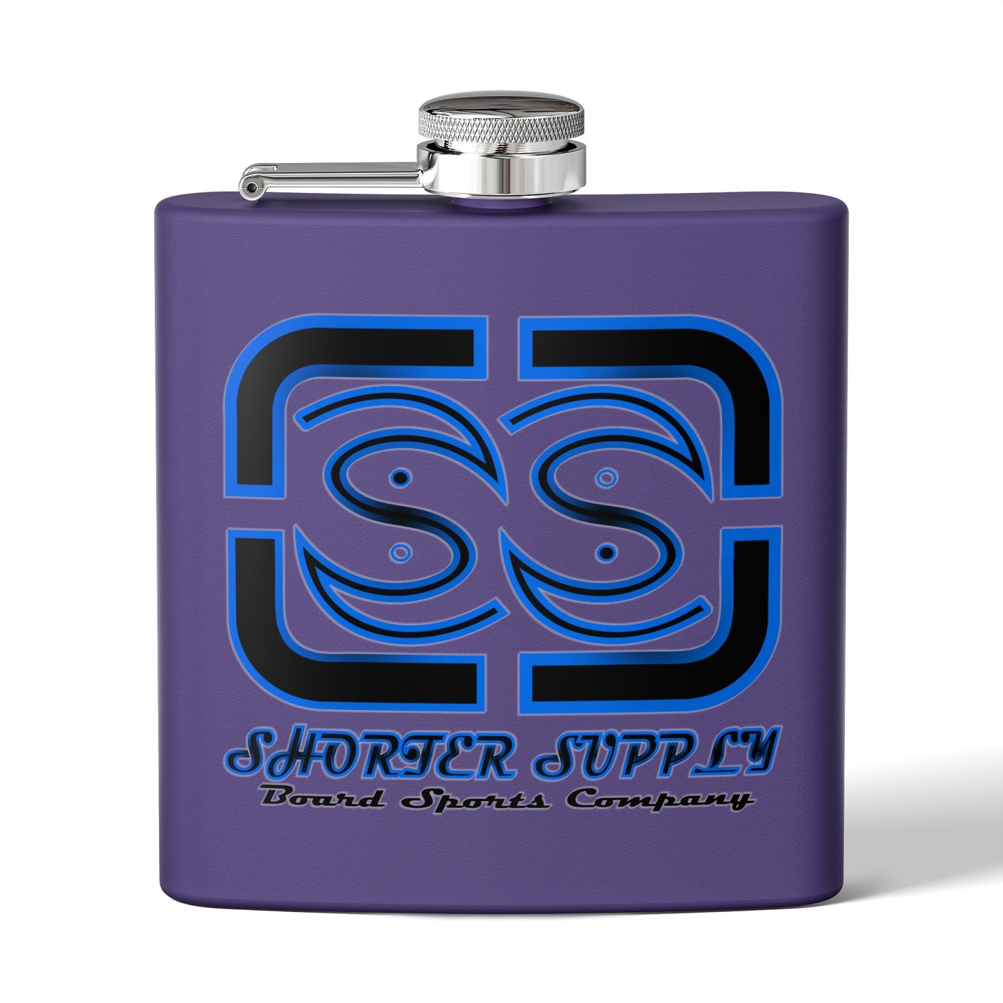 Stainless Steel Flask - Shorter Supply Design 6oz -Short Supply