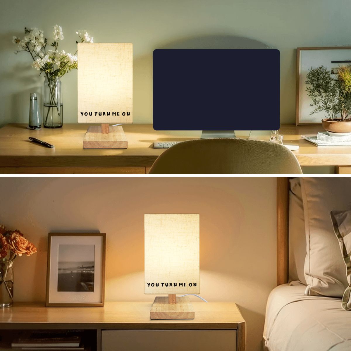 Square Table Lamp red lagoonas