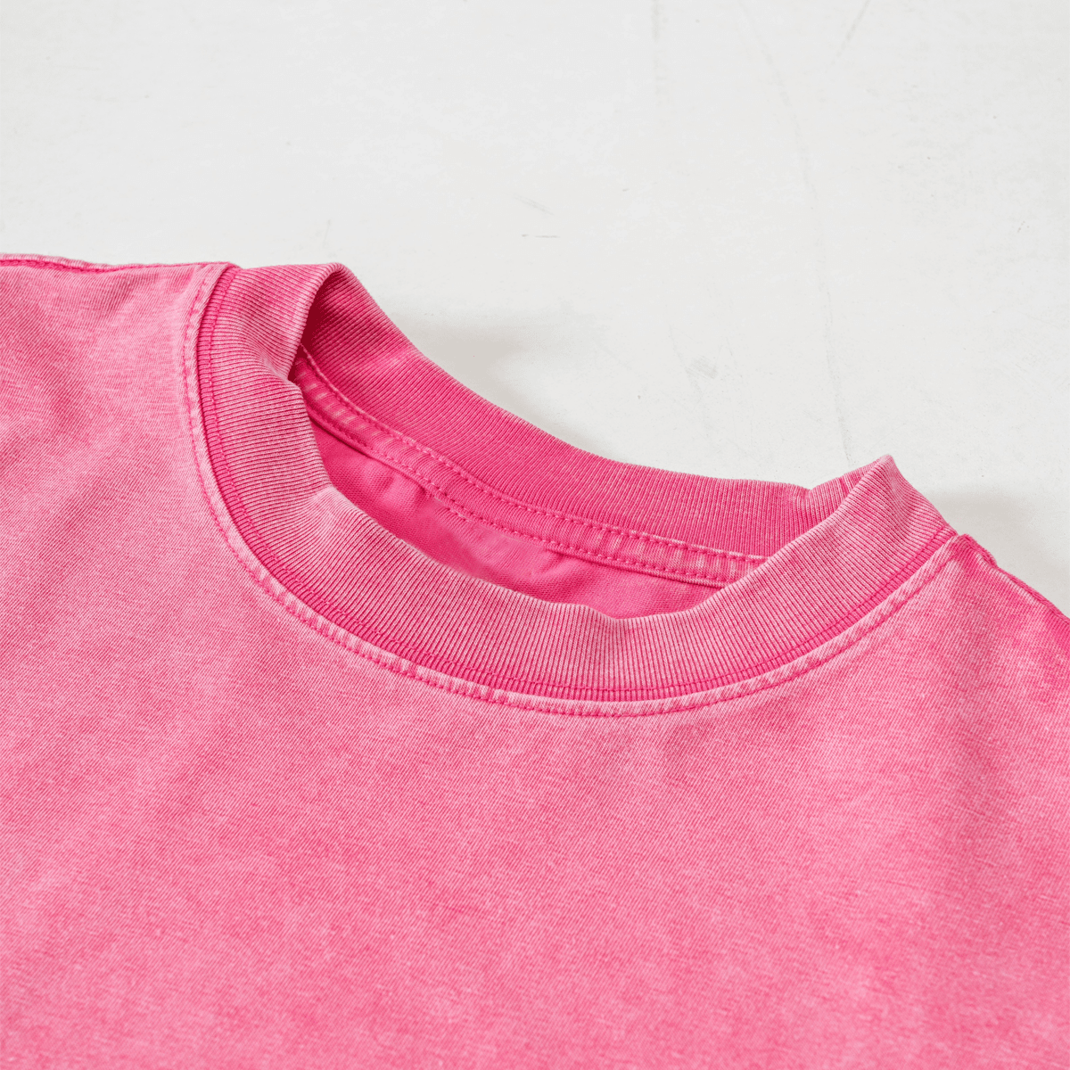 Sunwashed Loose Fit Cropped Crewneck T-shirt(230GSM)