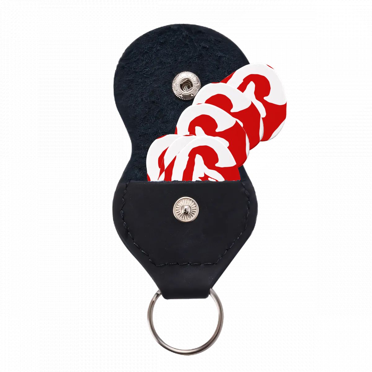 Guitar Picks 6 pcs red white tm